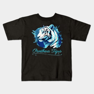 PANTHERA TIGRIS SIBERIAN TIGER WHITE ABSTRACT Kids T-Shirt